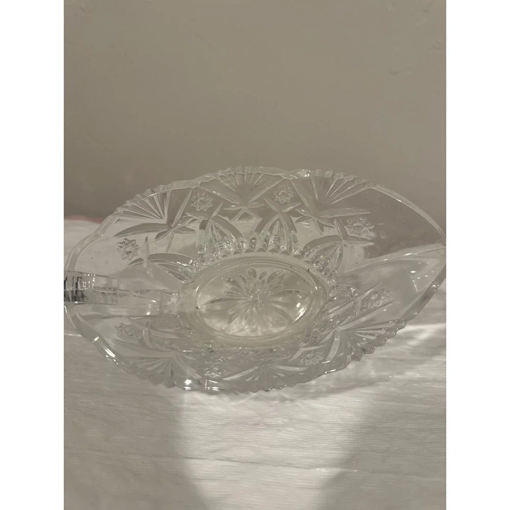 Waterford Crystal Gravy Boat Unisex OS Clear Excellent Cut Glass Serving Piece